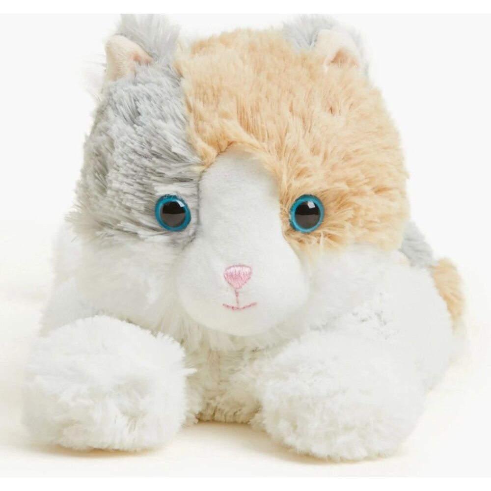 Microwavable Warmies Calico Plush Cat With Soothing Lavender Scent